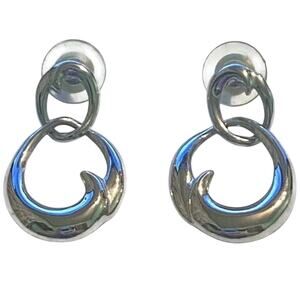 Napier Pierced Earrings Articulated Signed Contemporary Whimsical Versatile